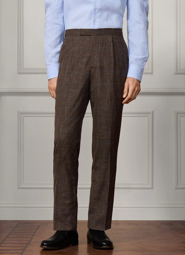 Wool-Silk Prince Of Wales Suit - Woven In Italy