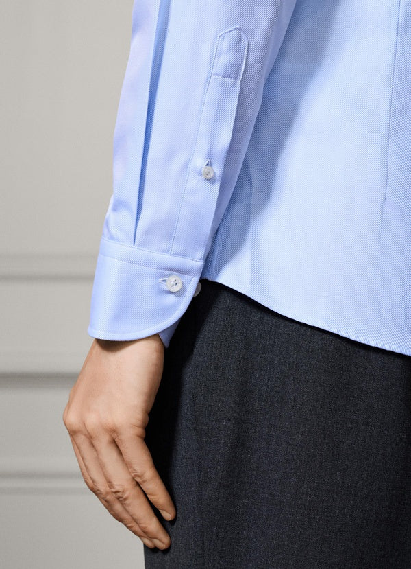 Tailored Fit Formal Plain Twill Shirt