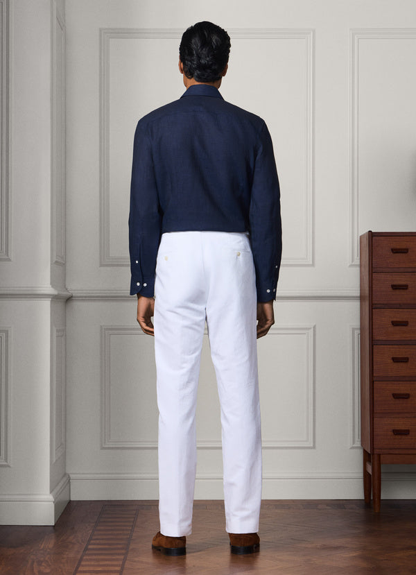 Classic Fit Sanderson Cotton-Linen Chinos