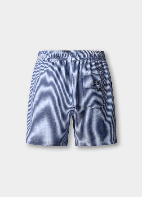 Seersucker Swim Shorts