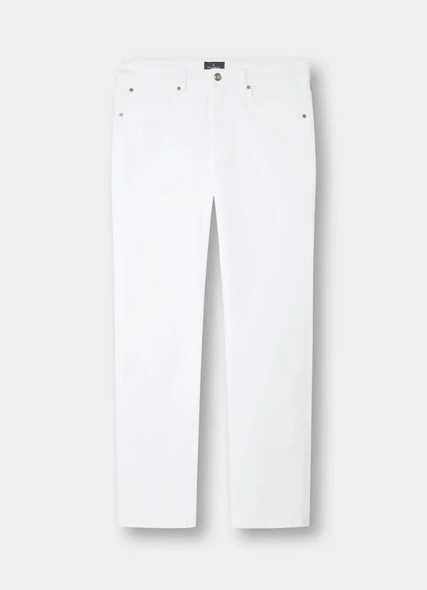 Classic Fit White Denim