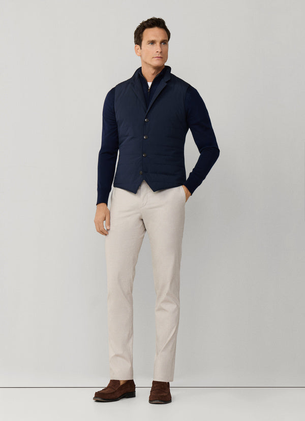 Sartorial Hybrid Knit Back Gilet