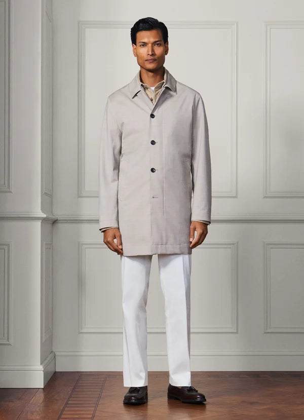 Water Repellant Mac - Woven In Italy