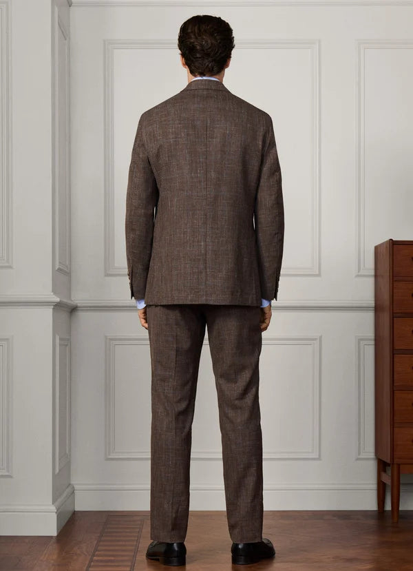Wool-Silk Prince Of Wales Suit - Woven In Italy
