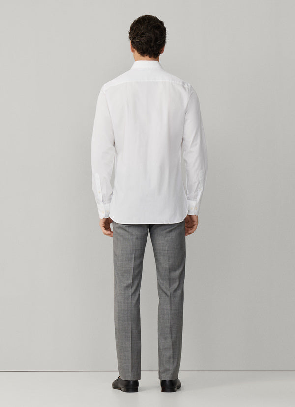Classic Fit Engineered Stripe Poplin Shirt