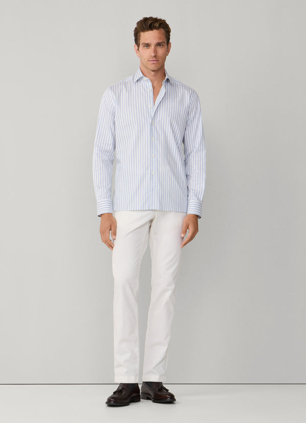 Tailored Fit Melange Stripe Shirt