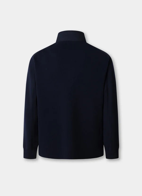 Merino Wool Hybrid Full-Zip Cardigan