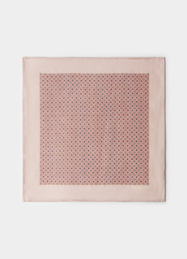 Floral Wool Pocket Square