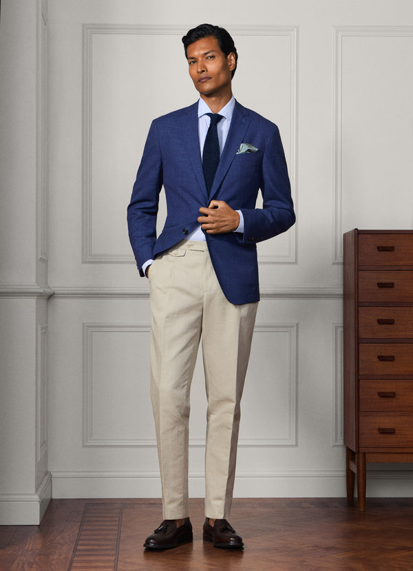 Classic Fit Sanderson Cotton-Linen Chinos