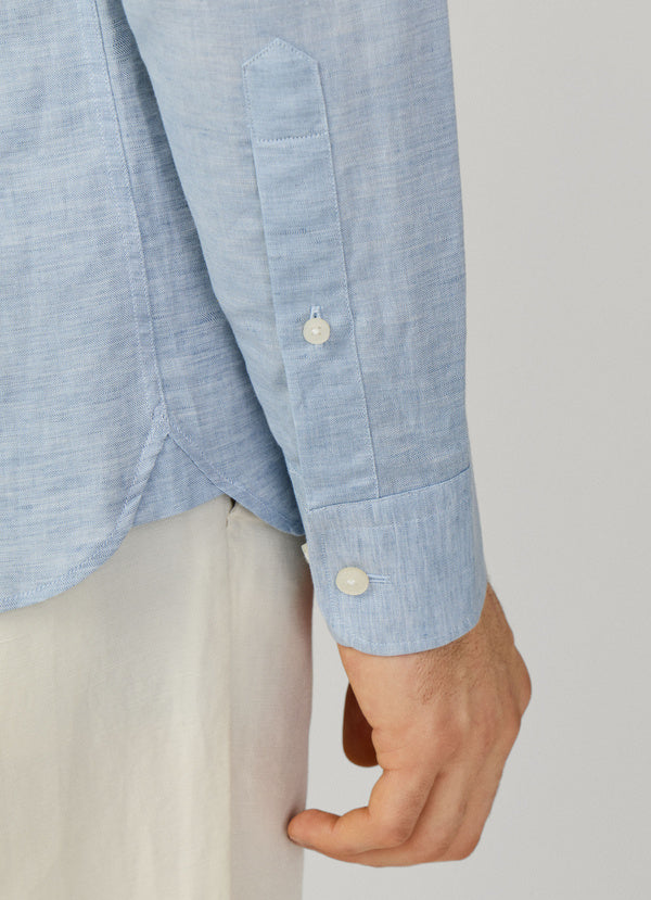 Tailored Fit Cotton-Linen Shirt