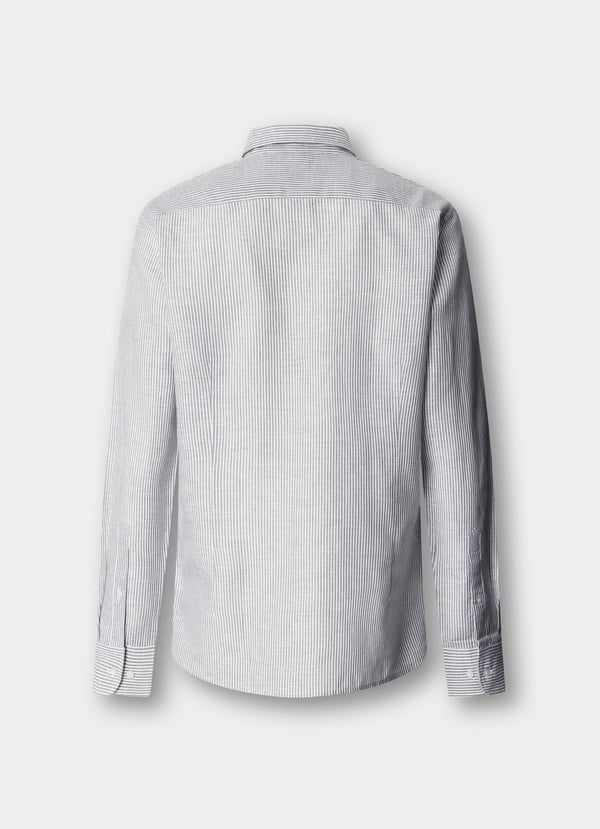 Tailored Fit Cotton-Linen Selvedge Shirt