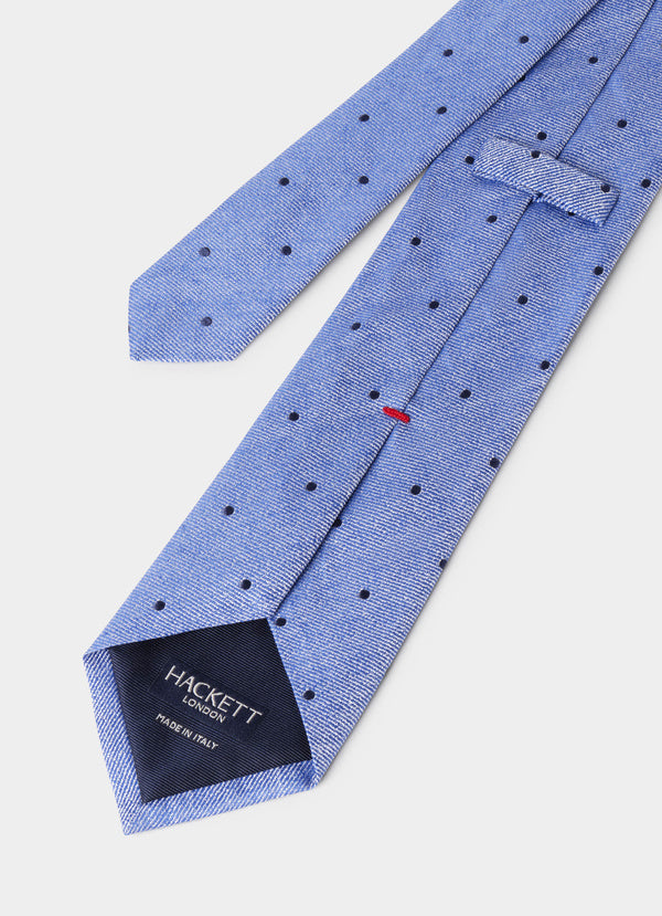 Dot Linen Silk Twill Tie