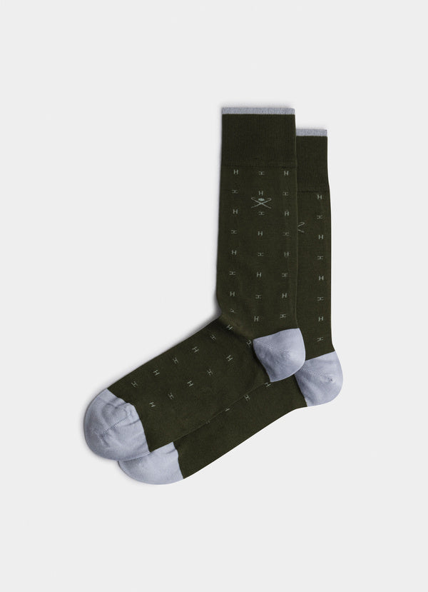 Mercerised Cotton Jacquard H Socks