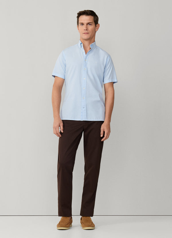 Tailored Fit Short Sleeve Oxford Shirt