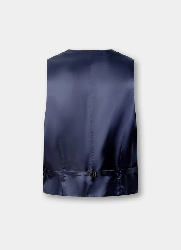 Wool Birdseye Waistcoat - Woven In Italy