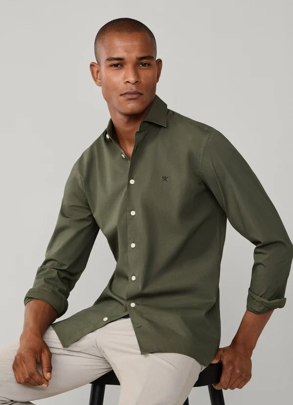 Tailored Fit Stretch Poplin Shirt