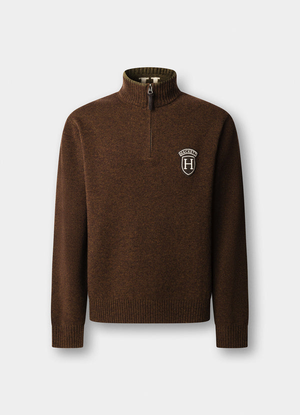Merino Wool Quarter-Zip Jumper