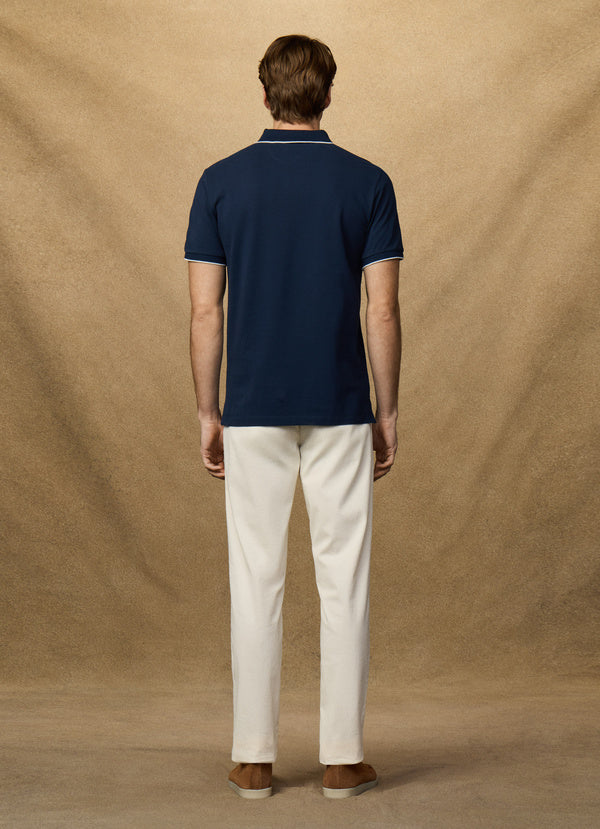 Classic Fit Short Sleeve Tipped Polo
