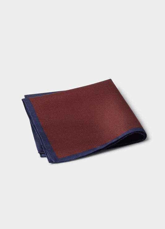 Herringbone Quad Silk Pocket Square