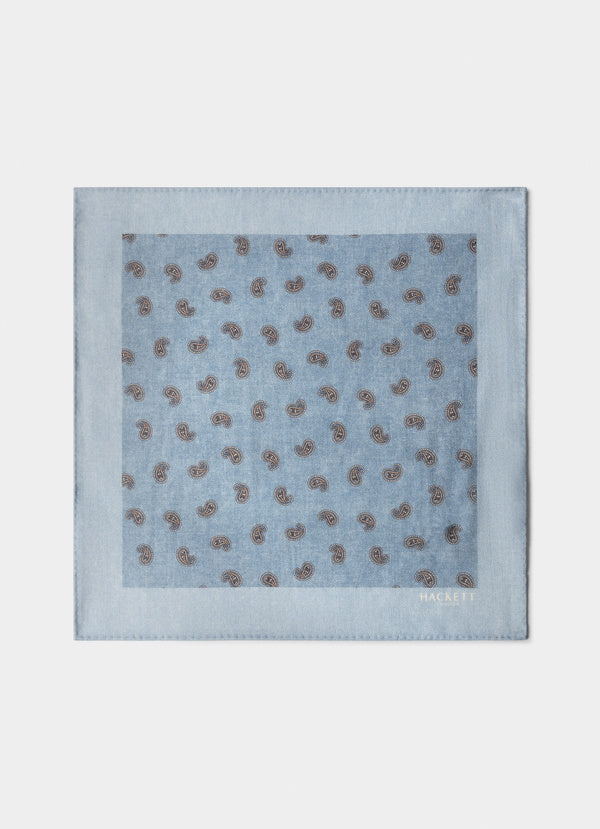 Paisley Wool Pocket Square