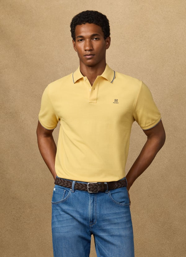 Classic Fit Short Sleeve Tipped Polo