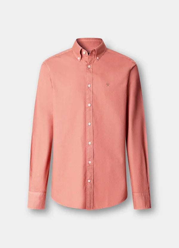 Tailored Fit Garment Dyed Oxford Shirt