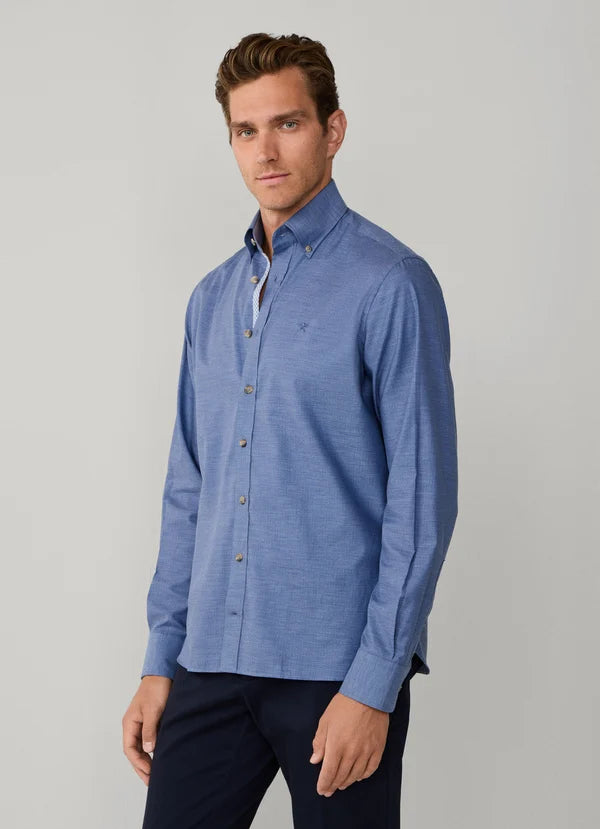 Classic Fit Flannel Herringbone Shirt
