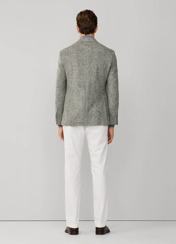 Cotton Glencheck Knit Blazer