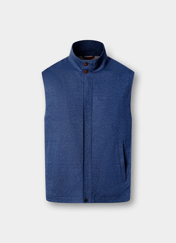 Jersey Glencheck Gilet