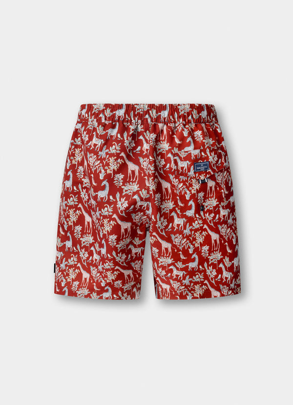 Safari Print Swim Trunk