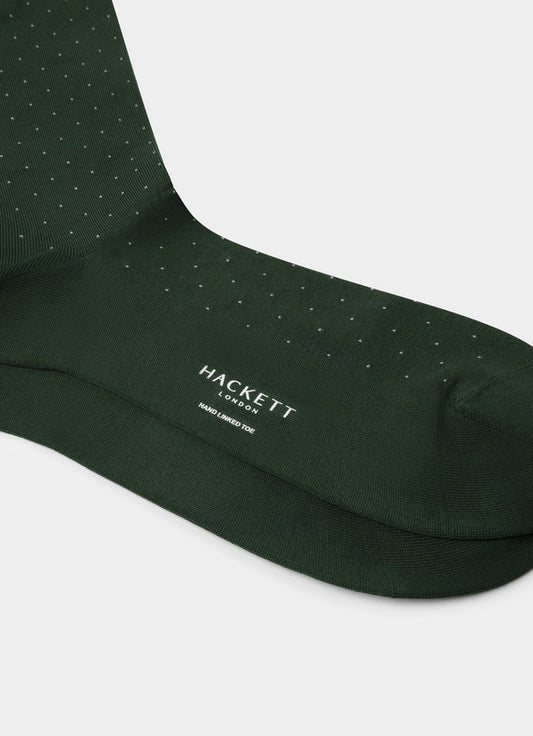 Mercerised Cotton Polka Dot Sock