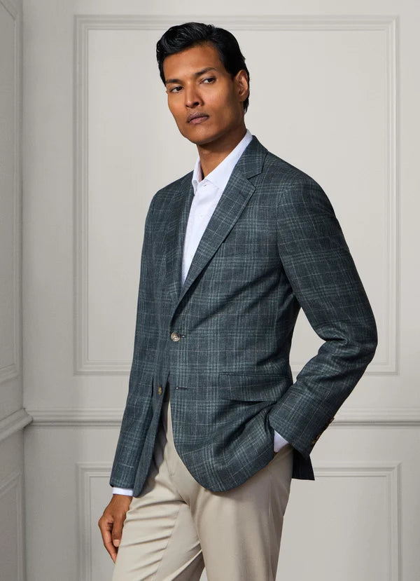 Wool Check Blazer