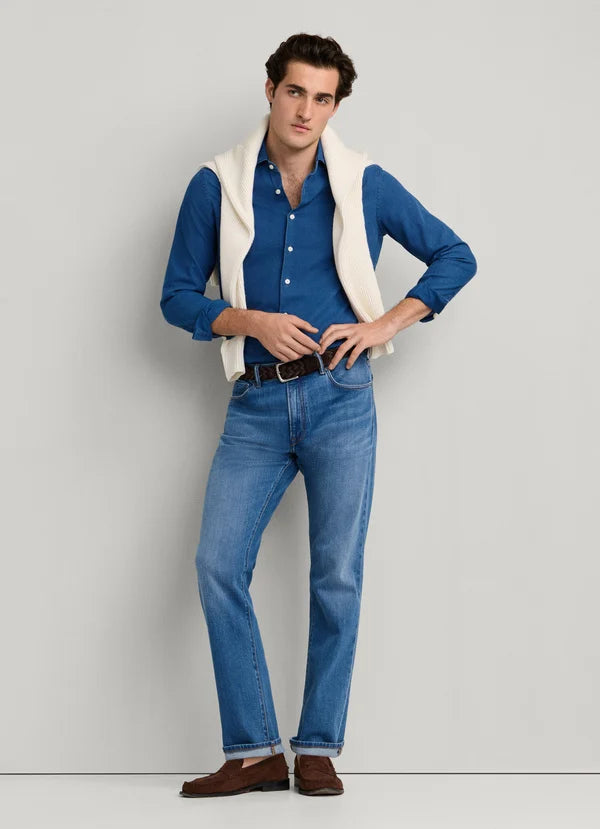 Classic Fit Lux Light Wash Denim