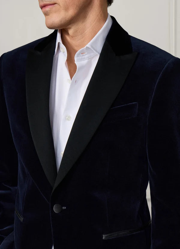 Peak Lapel Velvet Jacket