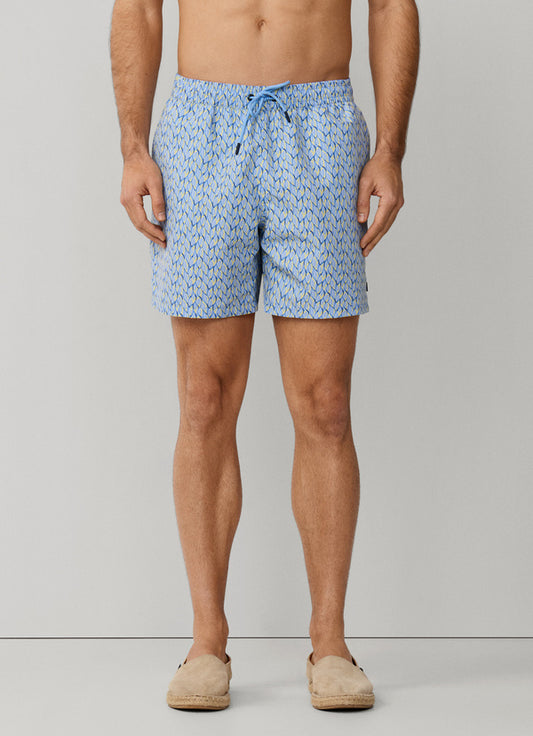 Crystalline Print Swim Trunk