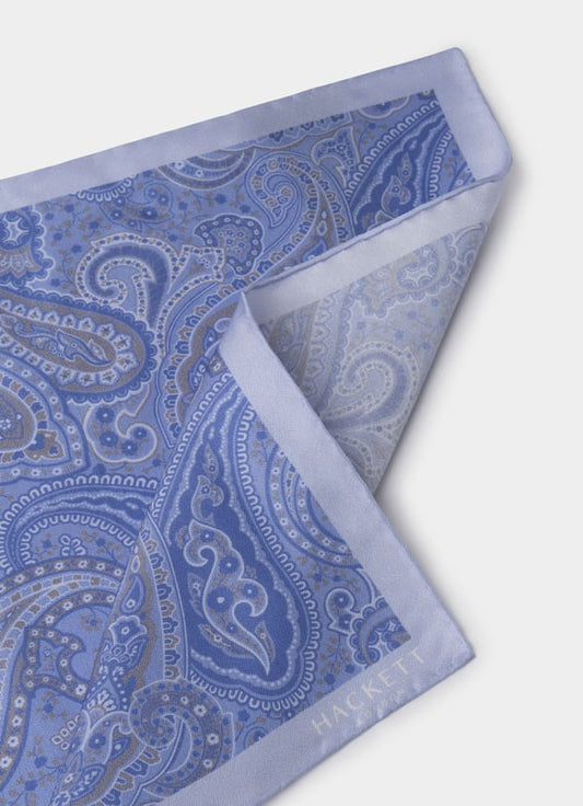 Large Paisley Silk Pocket Square