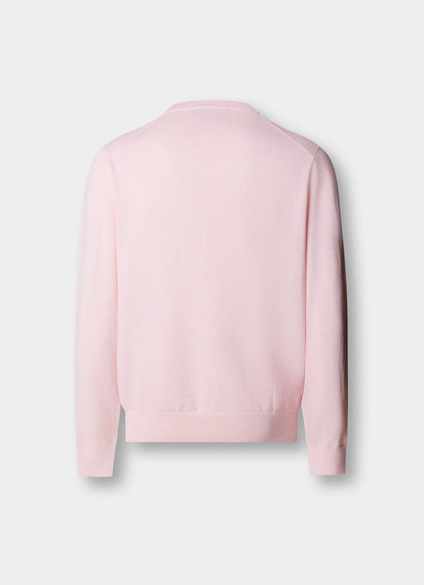 Cotton-Silk V-Neck Jumper