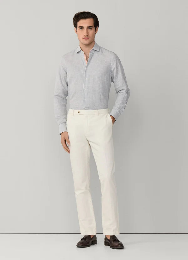 Tailored Fit Cotton-Linen Selvedge Shirt