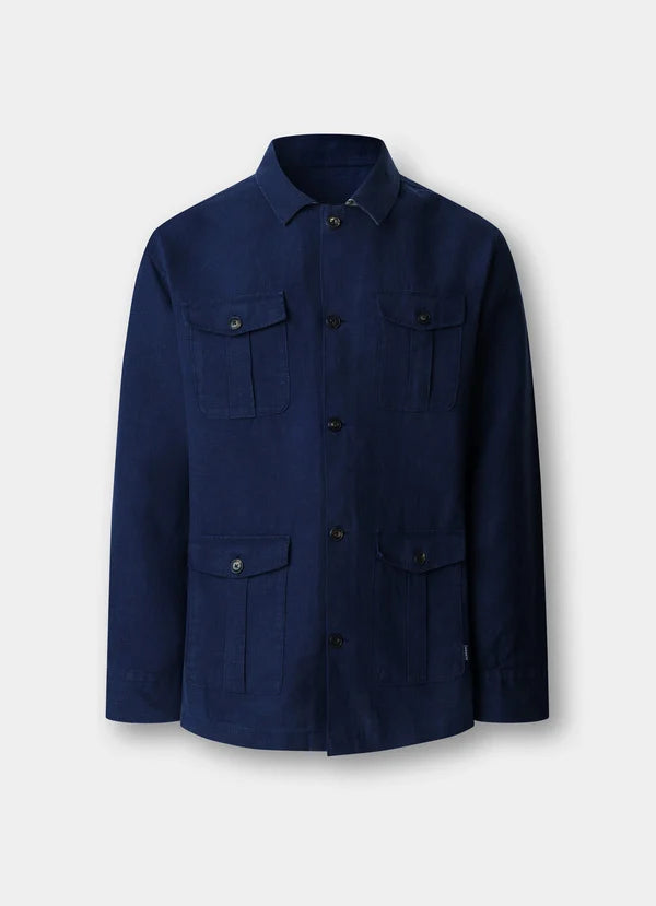 Linen Field Jacket Overshirt