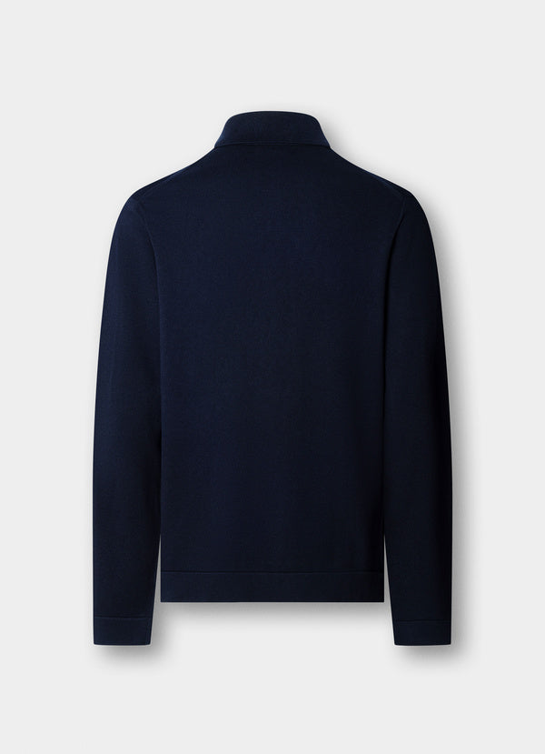 Cotton-Silk Knitted Overshirt - Woven In Italy