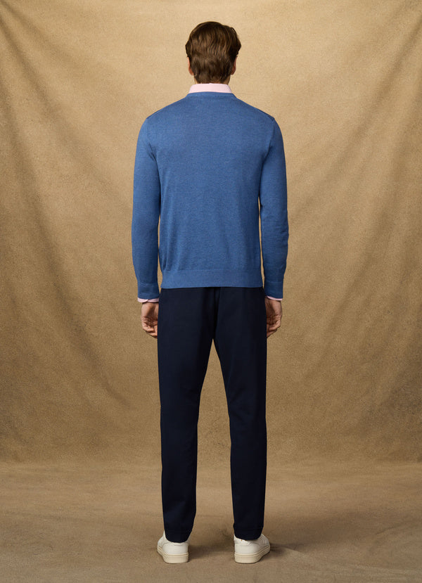 Cotton V-Neck Jumper