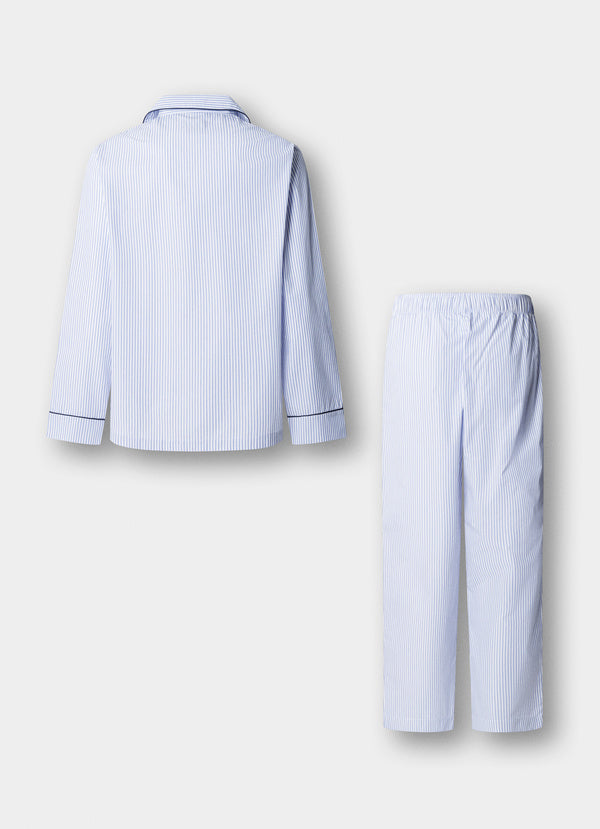 Striped Woven Pyjama Set